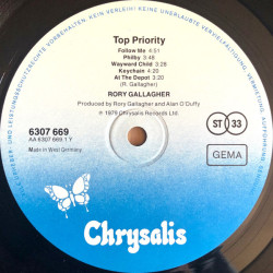 Rory Gallagher ‎– Top Priority