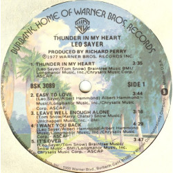 Leo Sayer – Thunder In My Heart