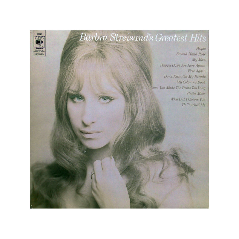 Barbra Streisand – Barbra Streisand's Greatest Hits Barbra Streisand – Barbra Streisand's Greatest Hits