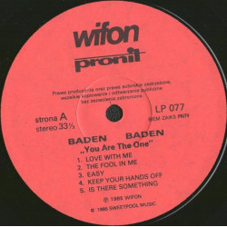 Baden Baden – You Are The One
