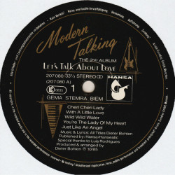 Modern Talking – Let's Talk About Love (The 2nd Album)