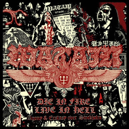 Watain – Die In Fire Live In Hell (Agony & Ecstasy Over Stockholm) 2LP - Coloured