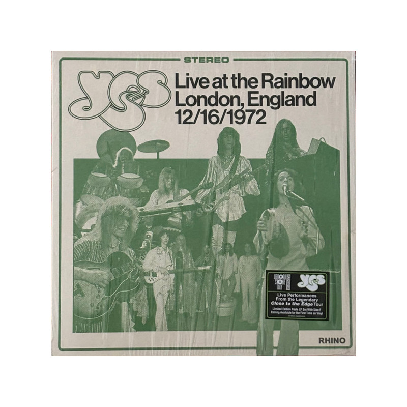 Yes – Live At The Rainbow London, England 12/16/1972 3LP - RSD 2025 Yes – Live At The Rainbow London, England 12/16/1972 3LP - RSD 2025