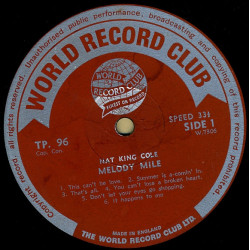 Nat King Cole ‎– Melody Mile
