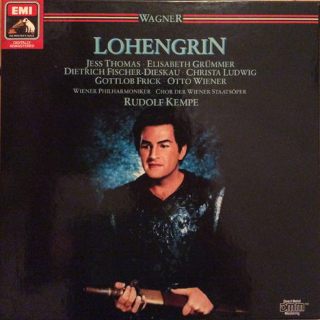 Richard Wagner - Thomas, Grümmer, Dieskau, Ludwig, Frick, Wiener Philharmoniker, Rudolf Kempe ‎– Lohengrin 4LP Box Set