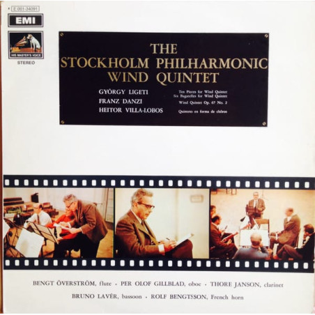 Stockholm Philharmonic Wind Quintet ‎– Ligeti Danzi Villa-Lobos