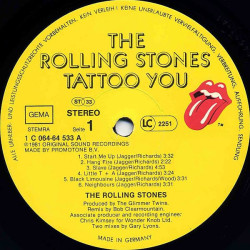 Rolling Stones ‎– Tattoo You