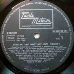 Various ‎– Tamla-Motown Is Hot, Hot, Hot! Volume 4