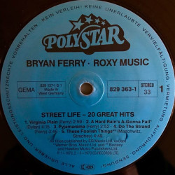 Roxy Music / Bryan Ferry ‎– Street Life - 20 Great Hits 2LP