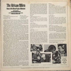 Dumisani Abraham Maraire ‎– The African Mbira - Music Of The Shona People Of Rhodesia