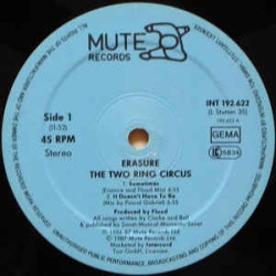 Erasure ‎– The Two Ring Circus 2LP - 12" 45 RPM