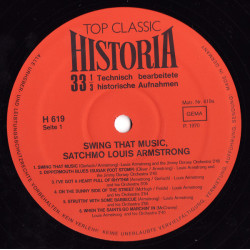 Louis Armstrong ‎– Swing That Music Satchmo
