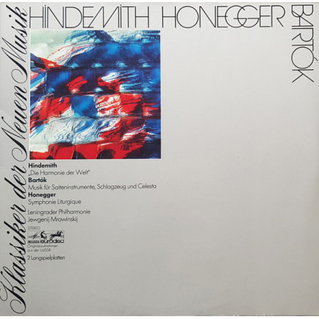 Hindemith, Honegger, Bartók, Jewgenij Mrawinskij, Leningrader Philharmonie ‎– Klassiker Der Neuen Musik 2LP