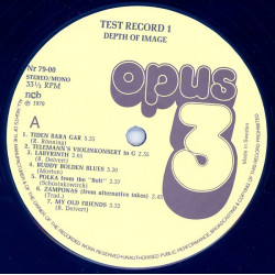 Various ‎– Test Record 1 (Depth Of Image)