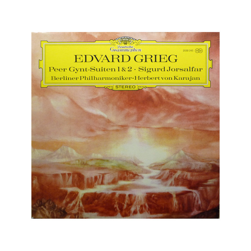Edvard Grieg - Berliner Philharmoniker • Herbert von Karajan ‎– Peer Gynt-Suiten 1 & 2 • Sigurd Jorsalfar