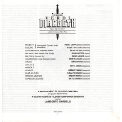 Giuseppe Verdi - Piero Cappuccilli, Sylvia Sass, Péter Kelen, Kolos Kováts, Lamberto Gardelli ‎– Macbeth 3LP BOX