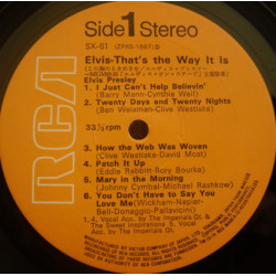 Elvis Presley ‎– That's The Way It Is