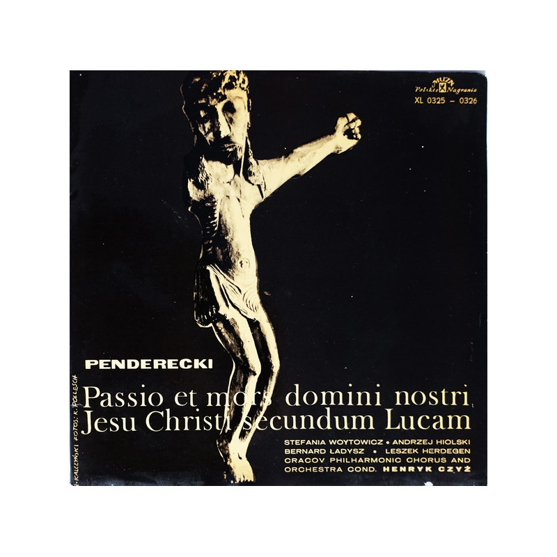 Penderecki – Passio Et Mors Domini Nostri Jesu Christi Secundum Lucam 2LP Penderecki – Passio Et Mors Domini Nostri Jesu Christi Secundum Lucam 2LP