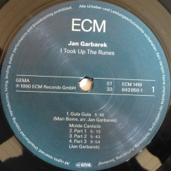 Jan Garbarek ‎– I Took Up The Runes