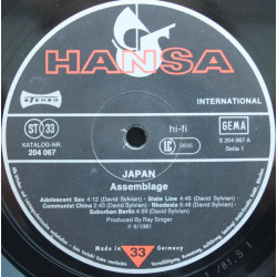 Japan ‎– Assemblage