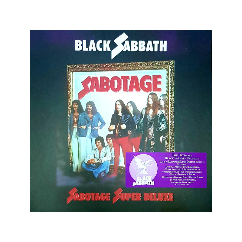 Black Sabbath ‎– Sabotage Super Deluxe 4LP + 7' single