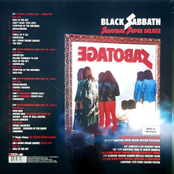 Black Sabbath ‎– Sabotage Super Deluxe 4LP + 7' single