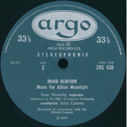 Elisabeth Lutyens / David Bedford ‎– Suddenly It's Evening / Music For Albion Moonlight