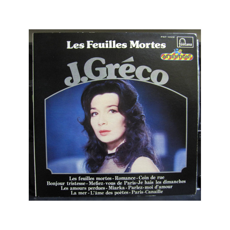 Juliette Gréco ‎– Les Feuilles Mortes