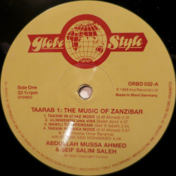 Abdullah Mussa Ahmed & Seif Salim Saleh ‎– Taarab 1: The Music Of Zanzibar
