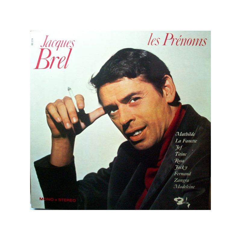 Jacques Brel – Les Prénoms