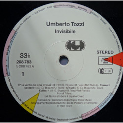 Umberto Tozzi ‎– Invisibile