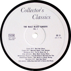 Various ‎– The Male Blues Singers Vol. 1
