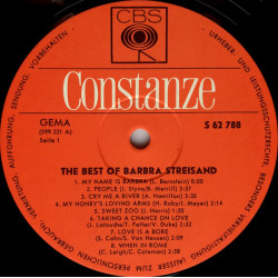 Barbra Streisand – The Best Of Barbra Streisand