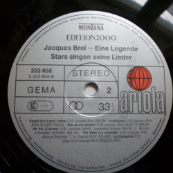 Various – Jacques Brel - Eine Legende - Stars Singen Seine Lieder