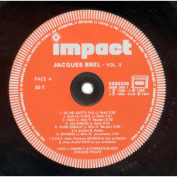 Jacques Brel – Ne Me Quitte Pas  3LP Box