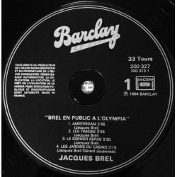 Jacques Brel – Brel En Public A L'Olympia - 1964