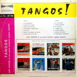 Luis Sancho Et Son Grand Orchestre Typique Argentin – Tangos!