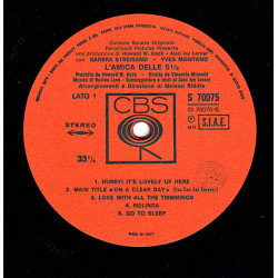 Barbra Streisand & Yves Montand – L'Amica Delle 5 ½ (On A Clear Day You Can See Forever)