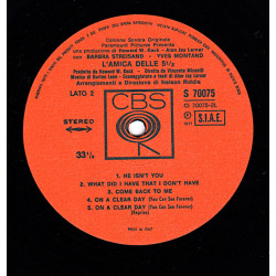 Barbra Streisand & Yves Montand – L'Amica Delle 5 ½ (On A Clear Day You Can See Forever)