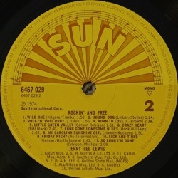 Jerry Lee Lewis – Rockin' And Free (Previously Unissued Sun Sessions)