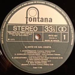 Gal Costa ‎– A Arte De Gal Costa 2LP