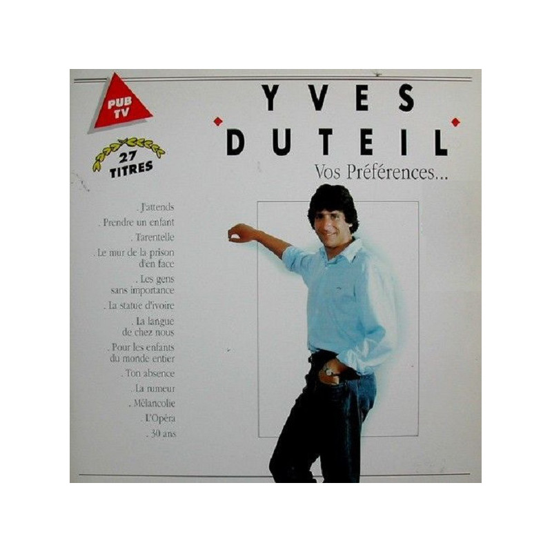 Yves Duteil ‎– Vos Préférences... 2LP