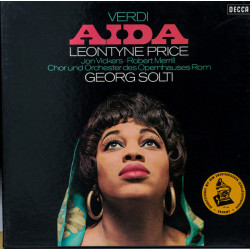 Verdi, Leontyne Price, Jon Vickers, Robert Merrill, Chor Und Orchester Des Opernhauses Rom, Georg Solti ‎– Aïda 3LP box