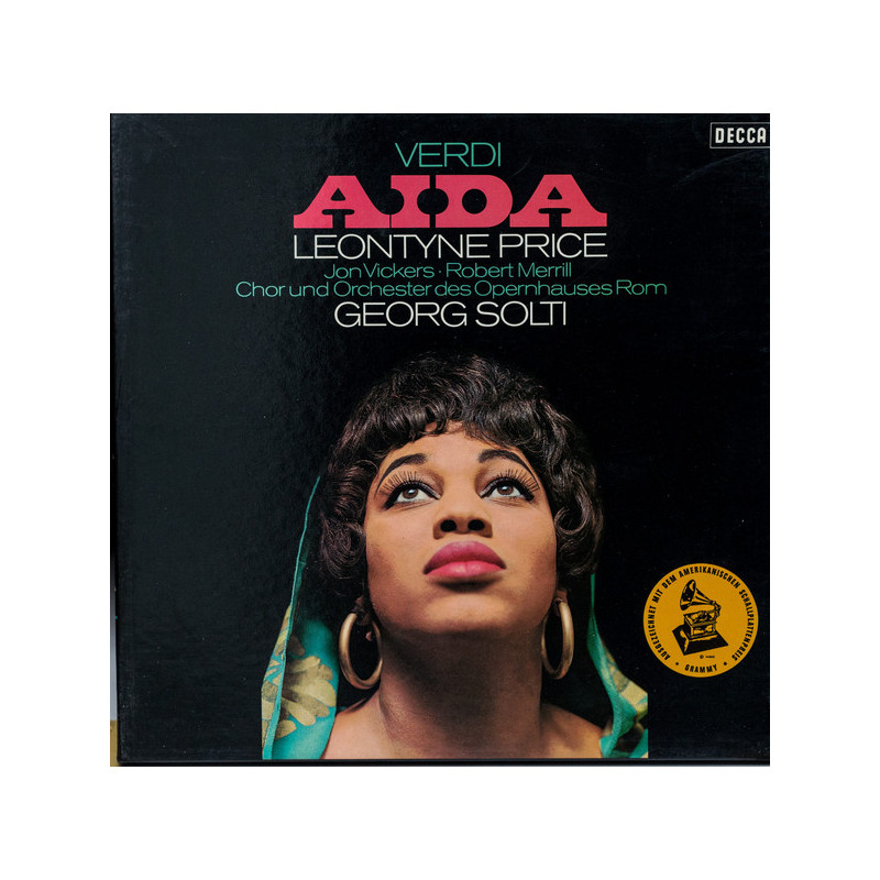 Verdi, Leontyne Price, Jon Vickers, Robert Merrill, Chor Und Orchester Des Opernhauses Rom, Georg Solti – Aïda 3LP box Verdi, Leontyne Price, Jon Vickers, Robert Merrill, Chor Und Orchester Des Opernhauses Rom, Georg Solti – Aïda 3LP box