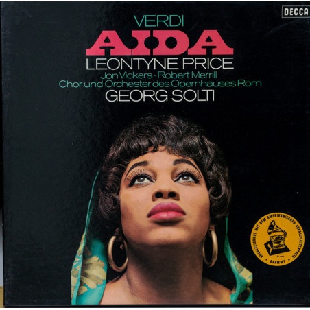 Verdi, Leontyne Price, Jon Vickers, Robert Merrill, Chor Und Orchester Des Opernhauses Rom, Georg Solti ‎– Aïda 3LP box