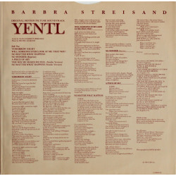 Barbra Streisand ‎– Yentl - Original Motion Picture Soundtrack