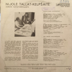 Nijolė Tallat-Kelpšaitė ‎– Nijolė Tallat-Kelpšaitė