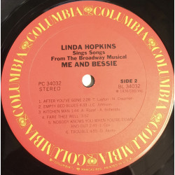 Linda Hopkins – Me And Bessie (Linda Hopkins Sings Songs From The Broadway Musical)