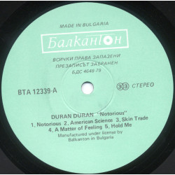 Duran Duran ‎– Notorious