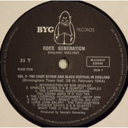 Various ‎– Rock Generation Vol. 5 - The First Rhythm & Blues Festival In England